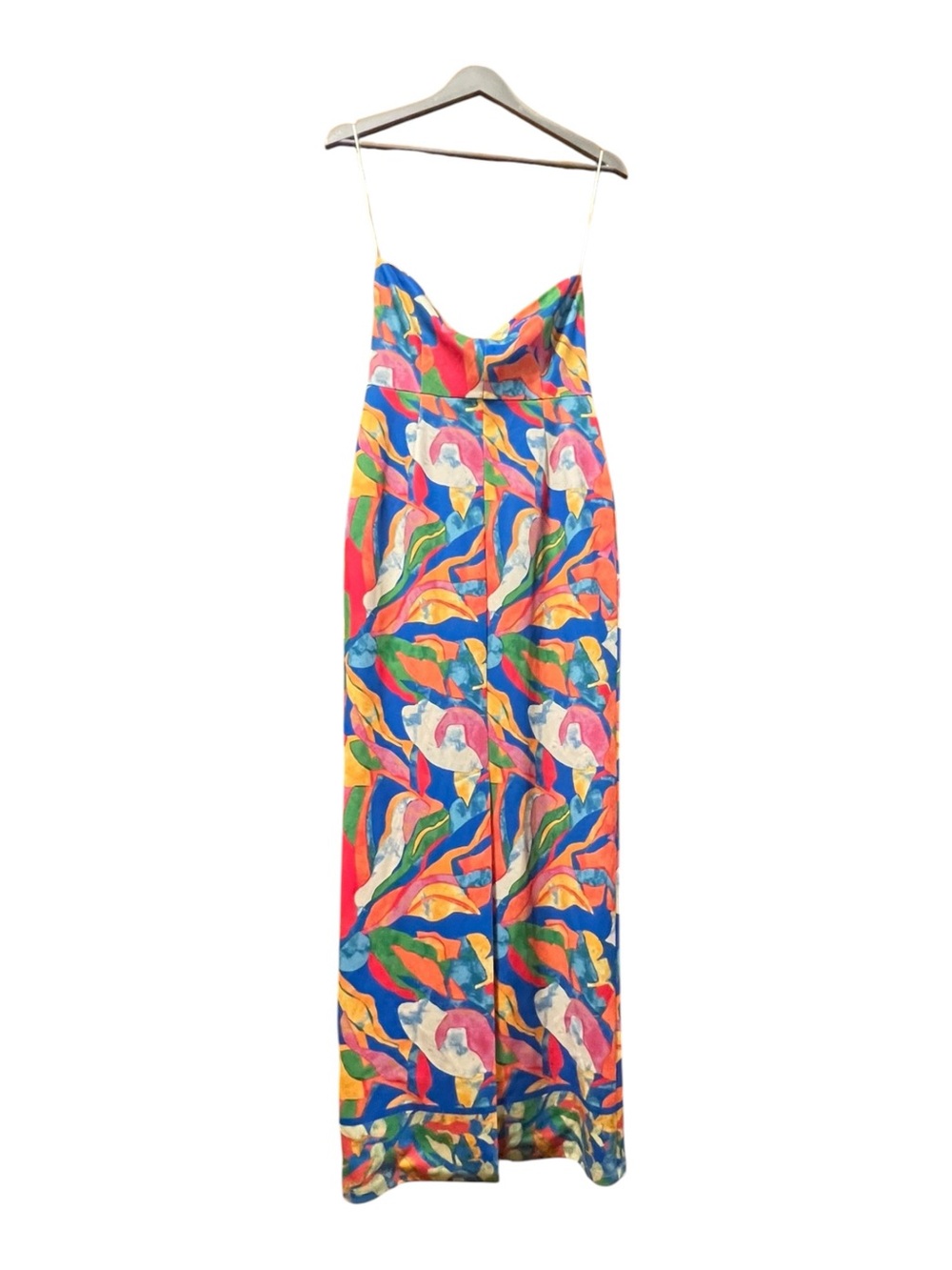 Flying Tomato Seeking Sun Strapless Midi Dress Multi-Color Abstract Print SM - Picture 4 of 6